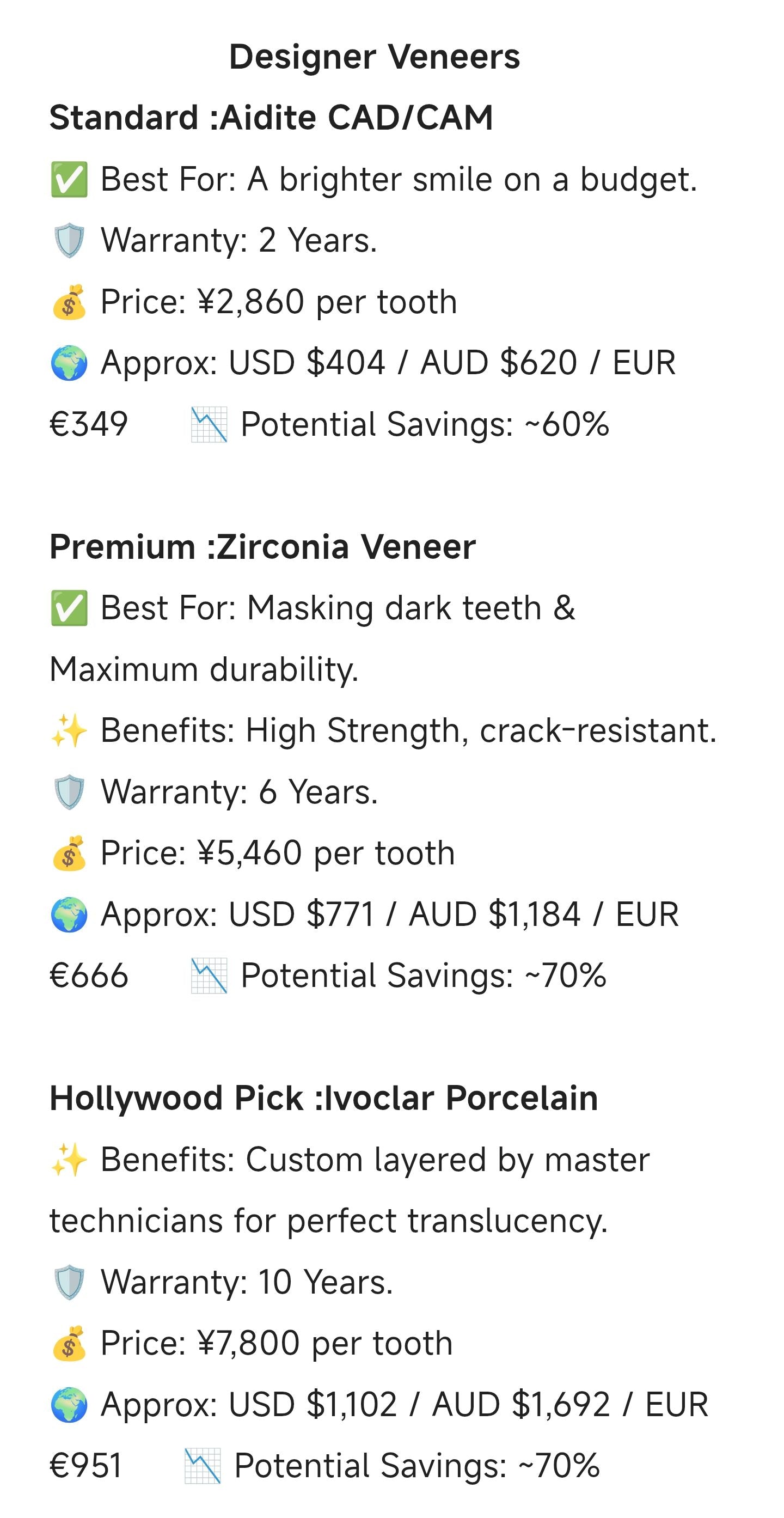 Veneer (With simulation Mock-up)